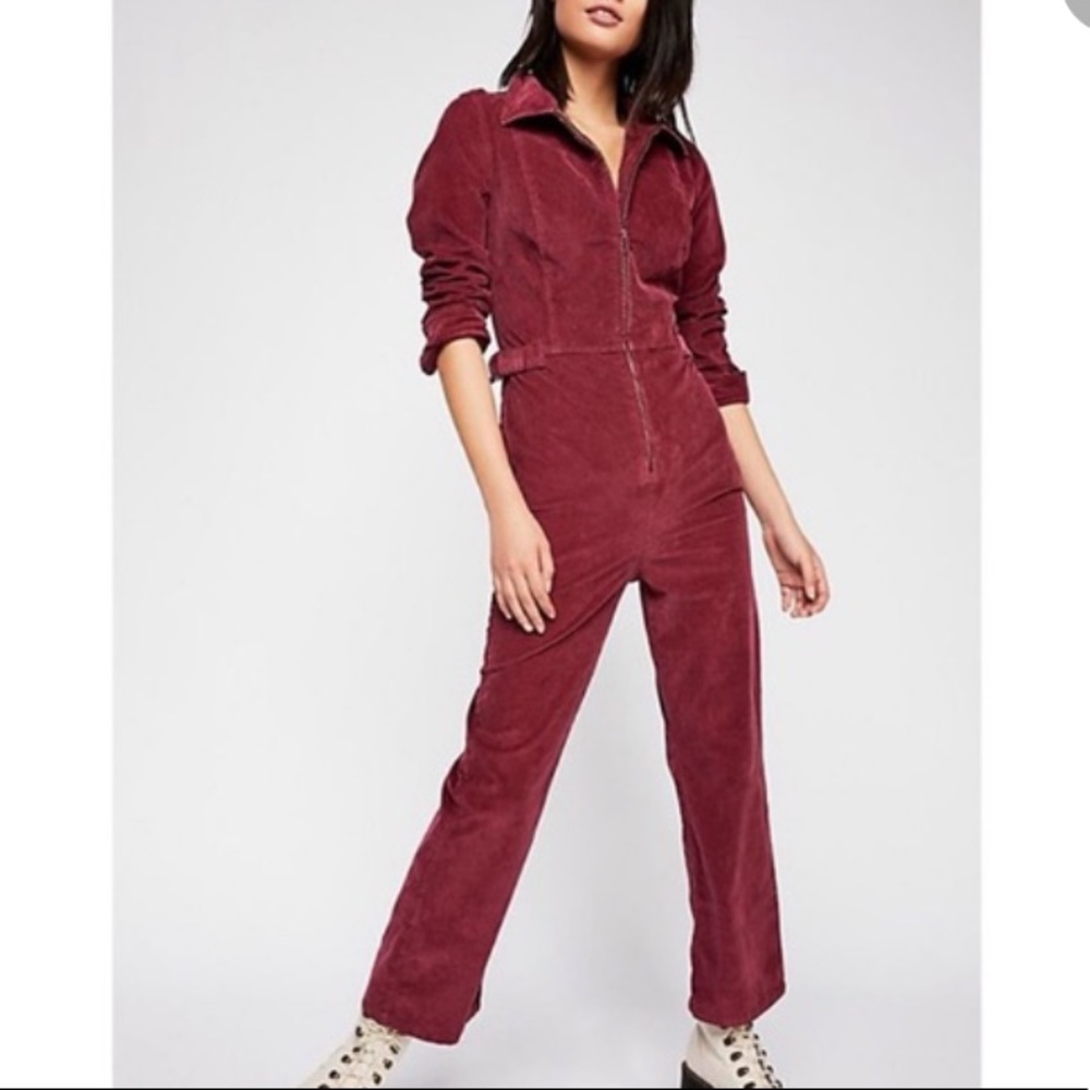 Free people corduroy jumpsuit